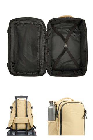 Pack de 2 Mochilas Trotamundos Negro y Beige