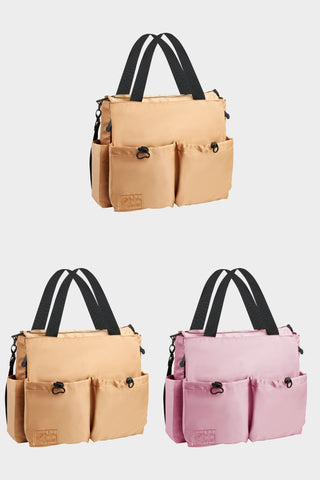 The Bag - Pack de 3 bolsos marrón y rosa