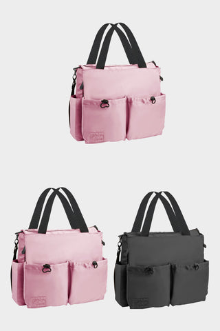 The Bag - Pack de 3 bolsos rosa y negro