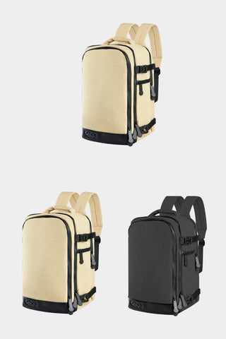 Pack de 3 mochilas trotamundos 2 Beige y 1 Negra